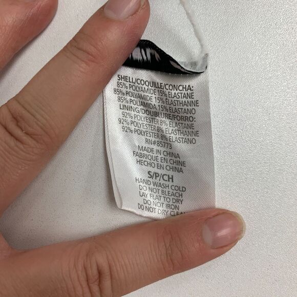 O'Neill Criss Cross Straps Bikini Top Womens S Small Waterfall Floral Front Tie - Picture 11 of 14